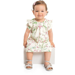 Vestido Infantil Curto Floral Quimby - Ref: 29158_flo775
