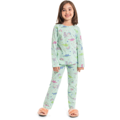 Pijama Infantil Feminino Longo Blusa e Calça Quimby - Ref: 29222