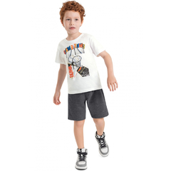 Conjunto Infantil Masculino Camiseta e Bermuda Quimby - Ref: 29452