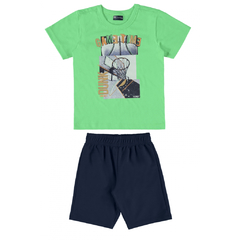 Conjunto Infantil Masculino Camiseta e Bermuda Quimby - Ref: 29452 - comprar online