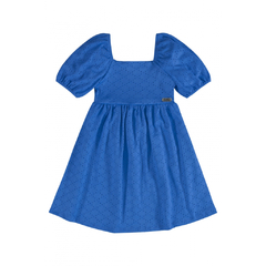 Vestido Infantil Malha Laise Azul Quimby - Ref: 29748_4252 - comprar online