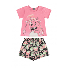Pijama Infantil Menina com Blusa e Shorts Quimby - Ref: 29771_3253 - comprar online