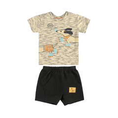 Conjunto Infantil Menino Camiseta e Bermuda Quimby - Ref: 29800_0710
