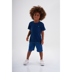 Camiseta Manga Curta Infantil Masculina Azul Up Baby - Ref: 44058_3921 na internet