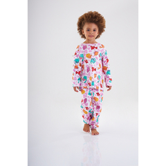 Pijama Infantil Feminino Longo Dino Blusa e Calça Up Baby - Ref: 44079