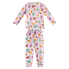 Pijama Infantil Feminino Longo Dino Blusa e Calça Up Baby - Ref: 44079 na internet