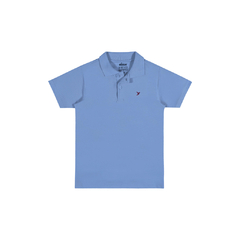 Camisa Polo Infantil Masculina Azul Elian - Ref: 51018_4055