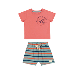 Conjunto Bebê Menino Camiseta e Bermuda Colorittá - Ref: 70020_3512