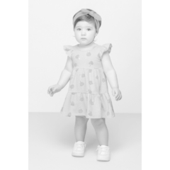 Vestido Bebê Curto Estampado com Babado Colorittá - Ref: 71040_2001 - comprar online