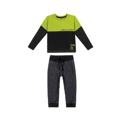 Conjunto Infantil Masculino Inverno Camiseta e Calça Colorittá - Ref: 72021_5135