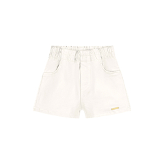 Shorts Infantil Menina Sarja Off White Colorittá - Ref: 73105_2037