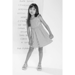 Vestido Infantil Menina Curto Listrado Rosa Colorittá - Ref: 75090_4051 - comprar online