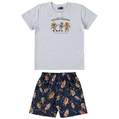 Pijama Infantil Curto Menino Camiseta e Bermuda Quimby - Ref: 29310_0018 - comprar online