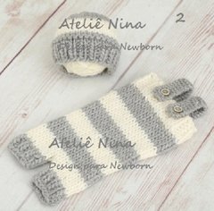 Beanie newborn encanto Jardineirinha - Ateliê Nina Design para newborn