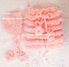 Conjuntinho Bonnet Mohair newborn