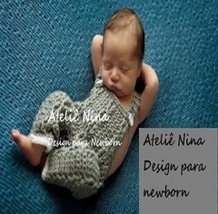 Conjuntinho newborn Beanie - Ateliê Nina Design para newborn