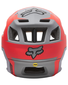 CASCO MTB FOX DROPFRAME PRO GRIS/ROJO - TiendaBici Argentina