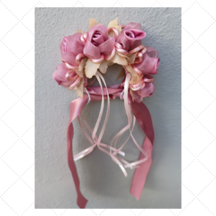 Arranjo para Coque Organza Rosa Antigo na internet