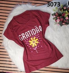 Blusinha T-Shirt Viscolycra Gratidão (BTV3073)