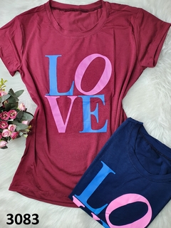 Blusinha T-Shirt Viscolycra Love (BTV3083) - comprar online