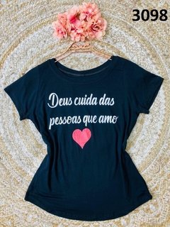 Blusinha T-Shirt Deus Cuida (BTV3098)