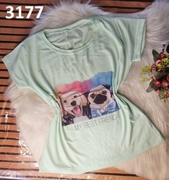 Blusinha T-shirt Viscose Dog (BTV3177)