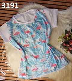 Blusinha T-shirt Viscose Flamingo (BTV3191)