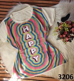 Blusinha T-shirt Viscose Happy (BTV3206)