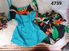 Conjunto Crepe Blusinha e Shorts (CJV4739) - comprar online
