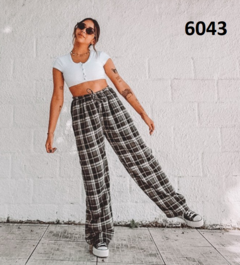 Calça Pantalona Xadrez (CPX6043) - comprar online