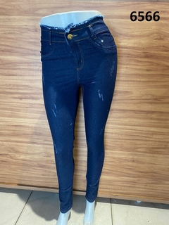 Calça Jeans 40 Cós Desfiado com Unhado (CJ6566)