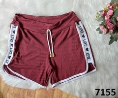 Shorts Canelado Love (SCL7155) - Agriidoce