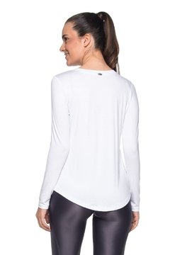 BLUSA MANGA LONGA ZÍPER - BRANCO - comprar online