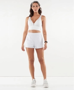 SHORTS ELASTIC ABERTURA LATERAL - BRANCO