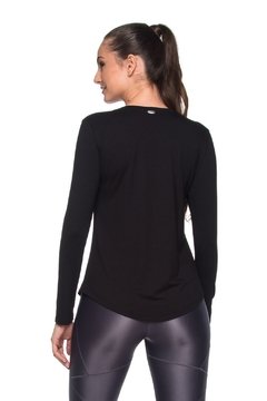 BLUSA MANGA LONGA ZÍPER - PRETO - comprar online