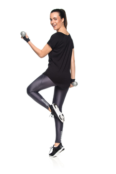 LEGGING ZÍPER REFLECT - GRAFITE - KAI STORE