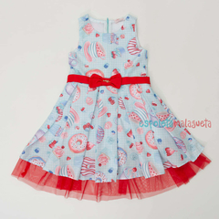 Vestido infantil Mon Sucré Softy Candy coleção outono-inverno - loja online