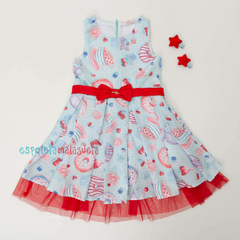 Vestido infantil Mon Sucré Softy Candy coleção outono-inverno