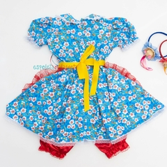 Vestido caipira infantil luxo baba de moça São João Festa Junina na internet