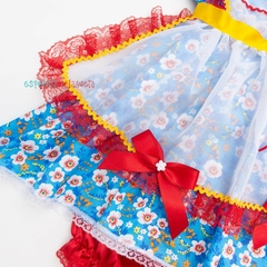Vestido caipira infantil luxo baba de moça São João Festa Junina - loja online