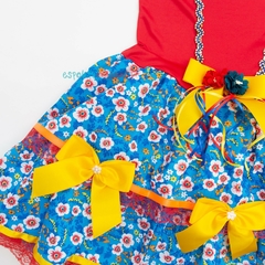 Vestido caipira infantil luxo Claudete São João Festa Junina - comprar online
