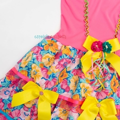 Vestido caipira infantil luxo Claudete São João Festa Junina - comprar online