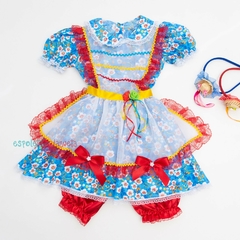 Vestido caipira infantil luxo baba de moça São João Festa Junina - comprar online