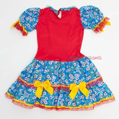 Vestido caipira infantil luxo Claudete São João Festa Junina na internet