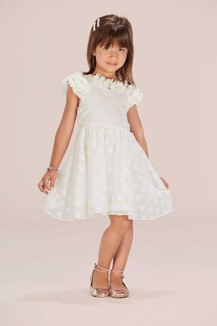 Vestido batizado Infanti off white 1 ano