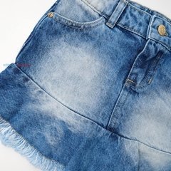 Conjunto bata abacaxi e saia jeans Mon Sucré - loja online