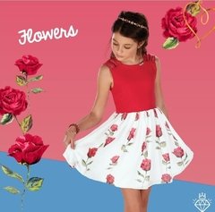 Vestido Festa Flowers vermelho Infanti - comprar online