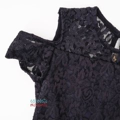 Vestido preto renda Kukiê - comprar online