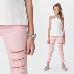 Calça jeans skinny destroyed Vic&Vicky - comprar online