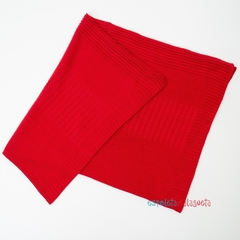 Saída de maternidade tricot Davi MFC vermelho - Espoleta Malagueta